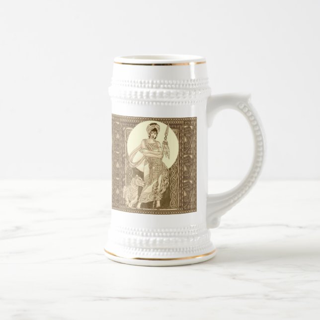 Keltische Löwin Bierglas (Rechts)