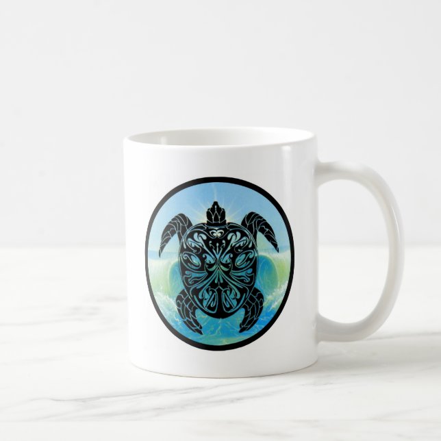 Keltische Meeresschildkröte Kaffeetasse (Rechts)