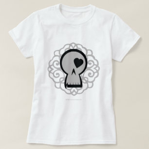 Keltische Muster-Schädel-Aufschriftbeleuchtung T-Shirt
