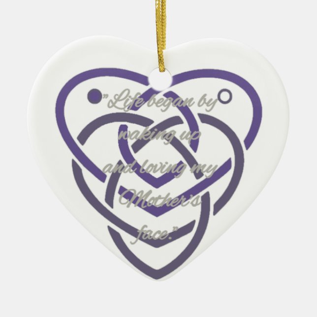 Keltische Mutterschaft Keramik Ornament (Vorne)