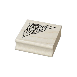 Keltische, nordische, geflochtene Ecke/SeitenKnote Gummistempel