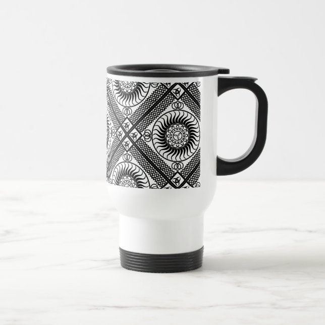 Keltische Ornament-Diagonale Reisebecher (Rechts)