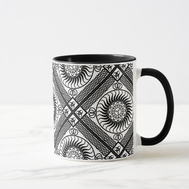 Keltische Ornament-Diagonale Tasse (Rechts)
