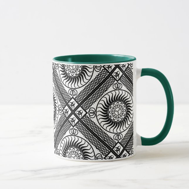 Keltische Ornament-Diagonale Tasse (Rechts)