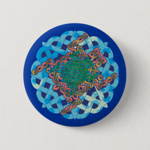 Keltische Schildkröte-Knöpfe Button
