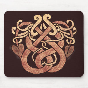 Keltische Schlangen Mousepad