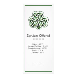 Keltische Service-Gestell-Karte 2 des Werbekarte