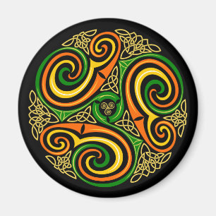 Keltische Spiralen Magnet