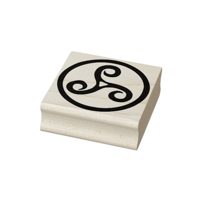 keltische Spiralkunst Briefmarke Gummistempel (Stempel)