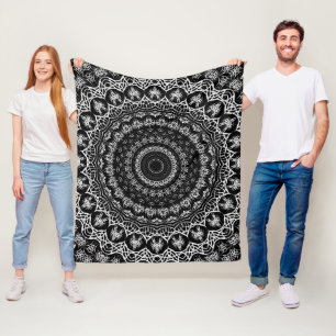 Keltische Stammes- Mandala Fleecedecke