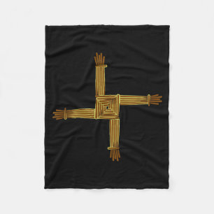 Keltische Symbole Brigid's Kreuz Keltischer Knoten Fleecedecke