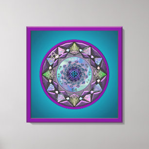 Keltische symbolische Mandala Leinwanddruck
