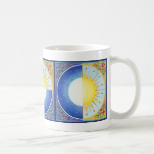 Keltische Tagundnachtgleiche Sonne und Mond Kaffeetasse