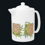Keltische themenorientierte Teekanne<br><div class="desc">Natur und keltischer inspirierter Tee-Topf.  Groß für irgendeine Küche.</div>