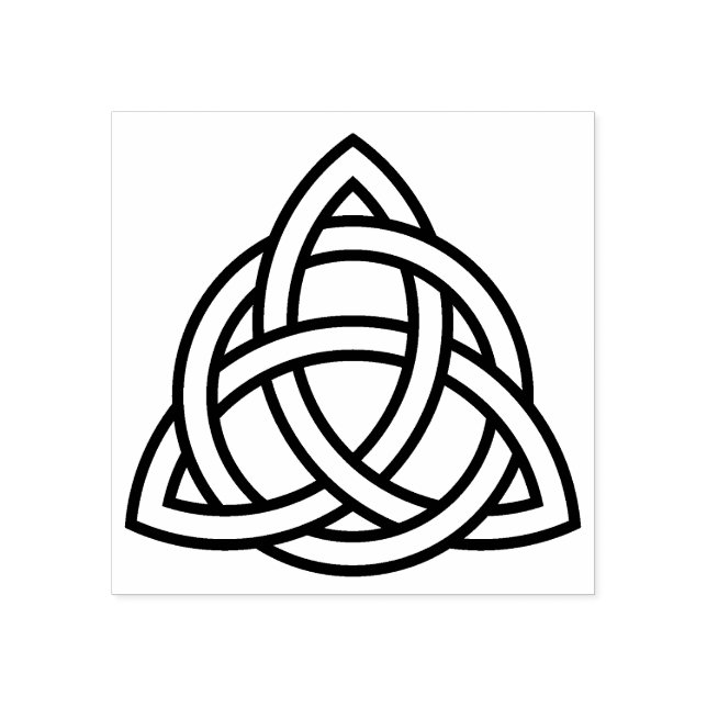 Keltische Triangle-Knoten Gummi-Briefmarke Gummistempel (Prägung)