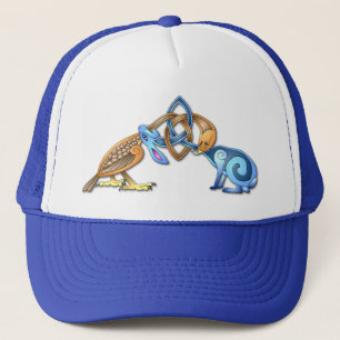 Keltische Vögel und Kaninchen Cap Truckerkappe