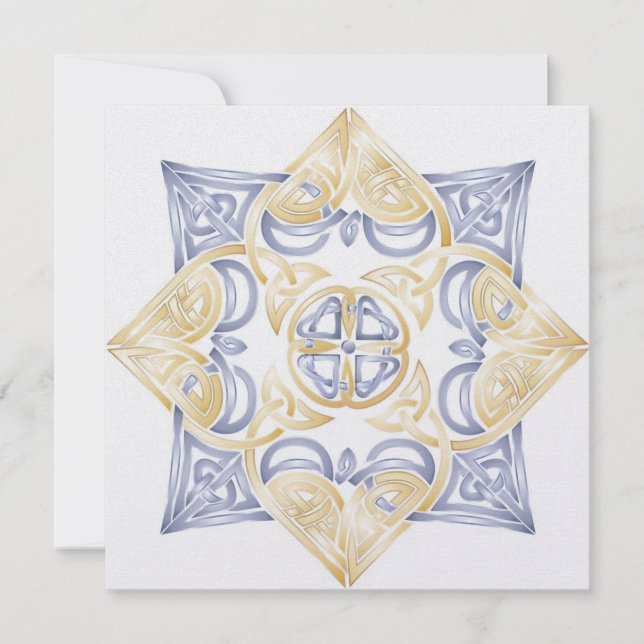 Keltische Wedding Knoten-Einladung (traditionell) Einladung (Vorderseite)