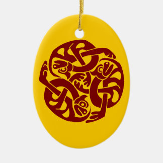 Keltische Weihnachten-Verzierung Keramikornament