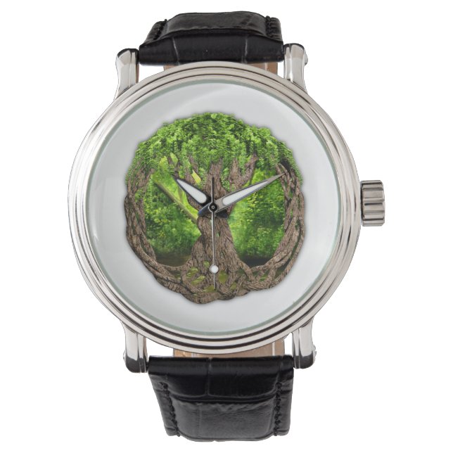 Keltischer Baum Armbanduhr (Vorderseite)