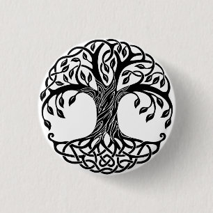 Keltischer Baum Button