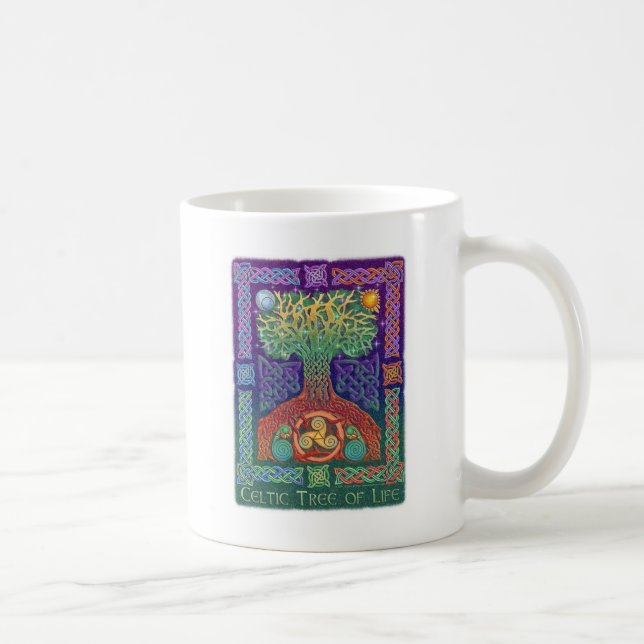 Keltischer Baum des Lebens Kaffeetasse (Rechts)