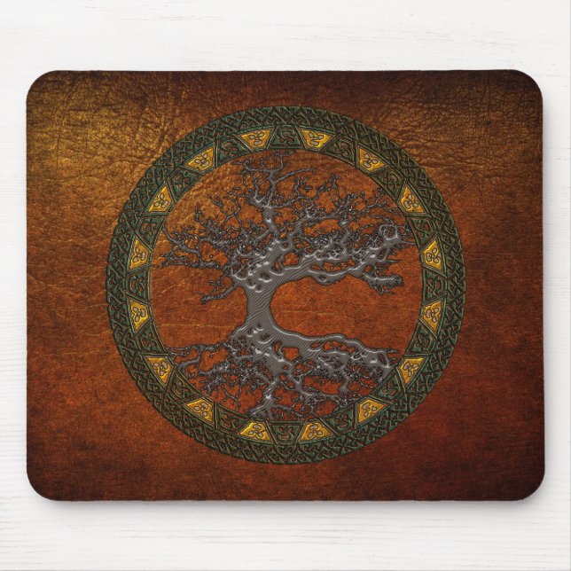Keltischer Baum des Lebens Mousepad (Vorne)