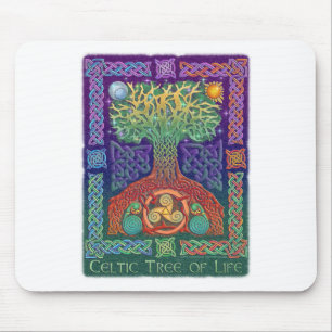 Keltischer Baum des Lebens Mousepad
