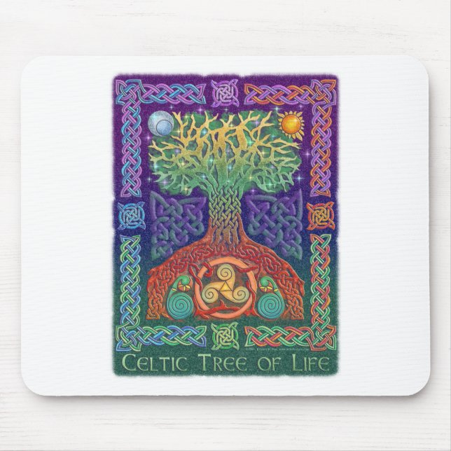 Keltischer Baum des Lebens Mousepad (Vorne)