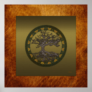 Keltischer Baum des Lebens Poster