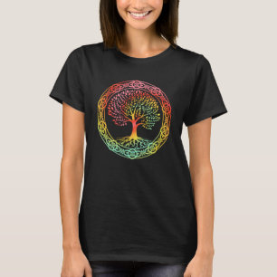 Keltischer Baum Krawatte Dyed Nordic Yggdrasil Vik T-Shirt