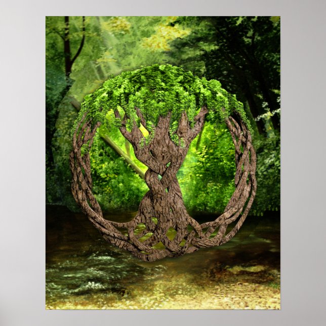 Keltischer Baum Poster (Vorne)