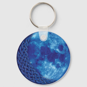 Keltischer blauer Mond Schlüsselanhänger
