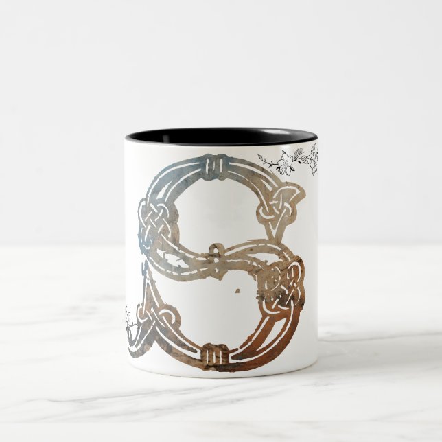Keltischer Buchstabe S Kaffeetasse (Mittel)