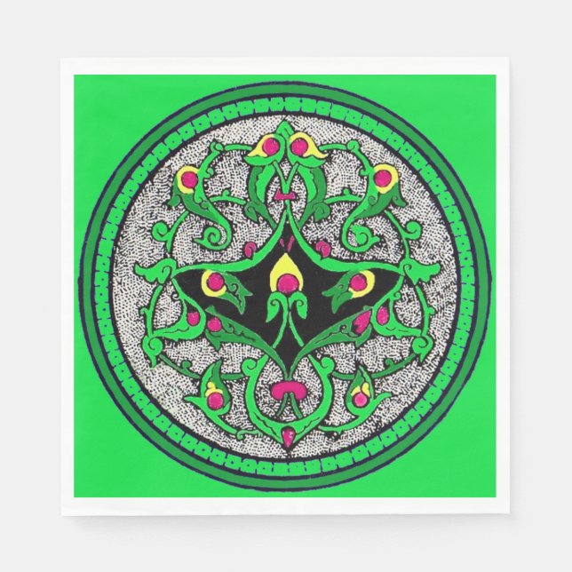 keltischer Cartouche Serviette (Vorderseite)