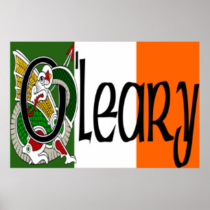 Keltischer Drache-Druck O'Leary Poster