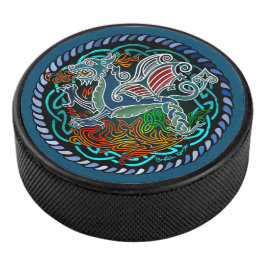 Keltischer Drache Eishockey Puck