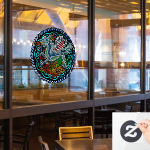 Keltischer Drache Fensteraufkleber