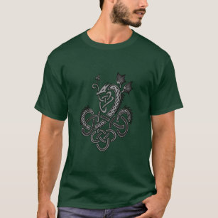 Keltischer Drache - Silber T-Shirt