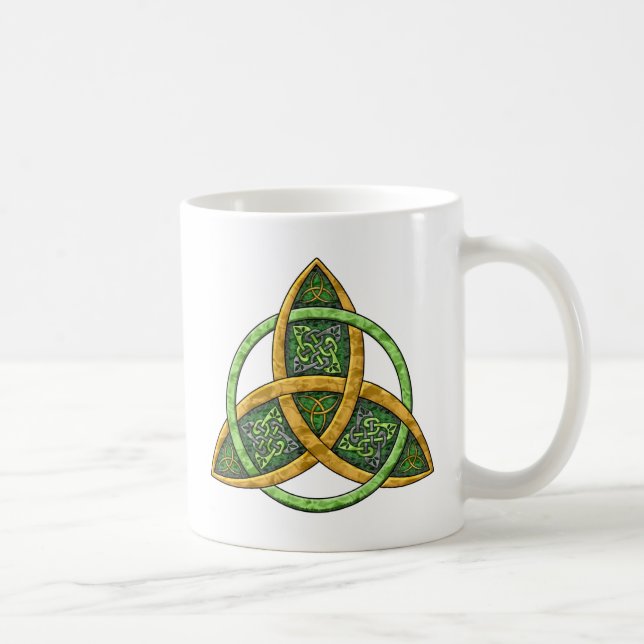 Keltischer Dreiheits-Knoten Kaffeetasse (Rechts)