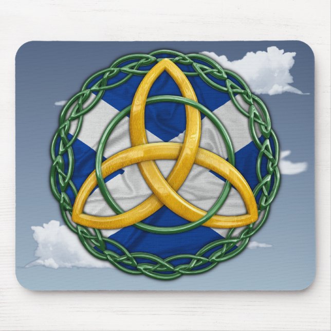 Keltischer Dreiheits-Knoten Mousepad (Vorne)