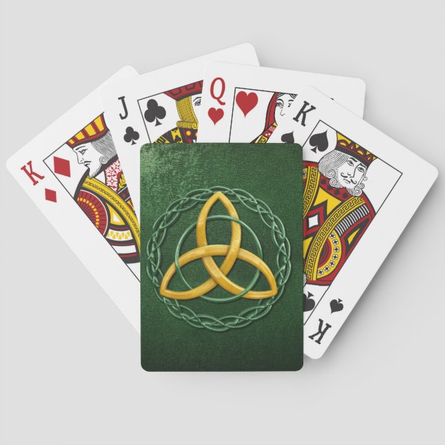 Keltischer Dreiheits-Knoten Spielkarten (Rückseite)