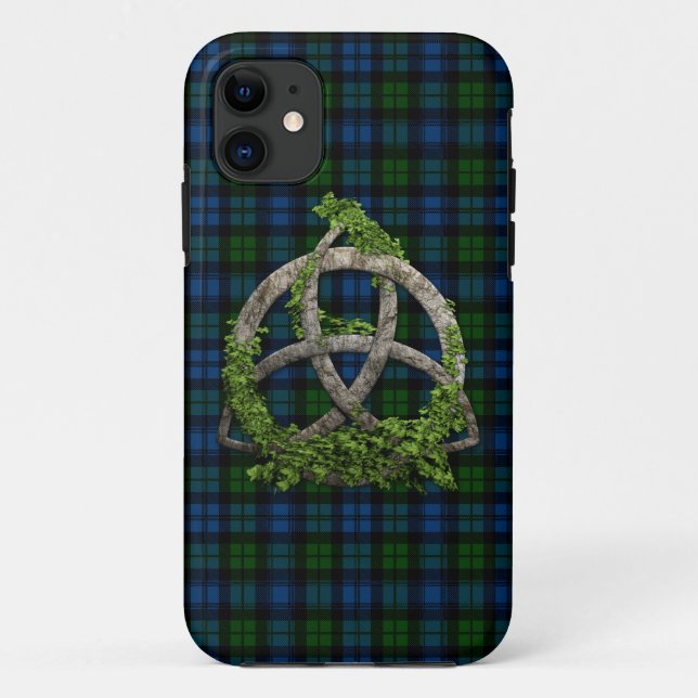 Keltischer Dreiheits-Knoten und Case-Mate iPhone Hülle (Rückseite)
