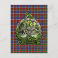 Keltischer Dreiheits-Knoten und Clan-MacbethTartan