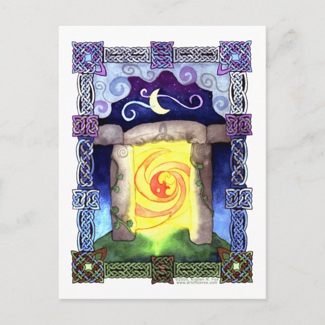 Keltischer Eingang Postkarte (Vorderseite)