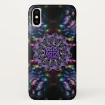 Keltischer Fraktal-Blumemandala-Kasten für iPhone