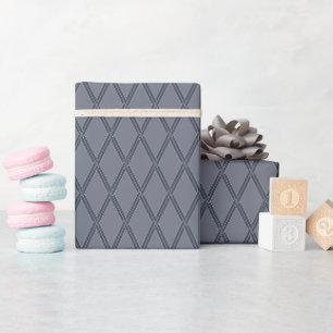 Keltischer Harlekin Mittel (Stimmungsvolles Grau) Geschenkpapier
