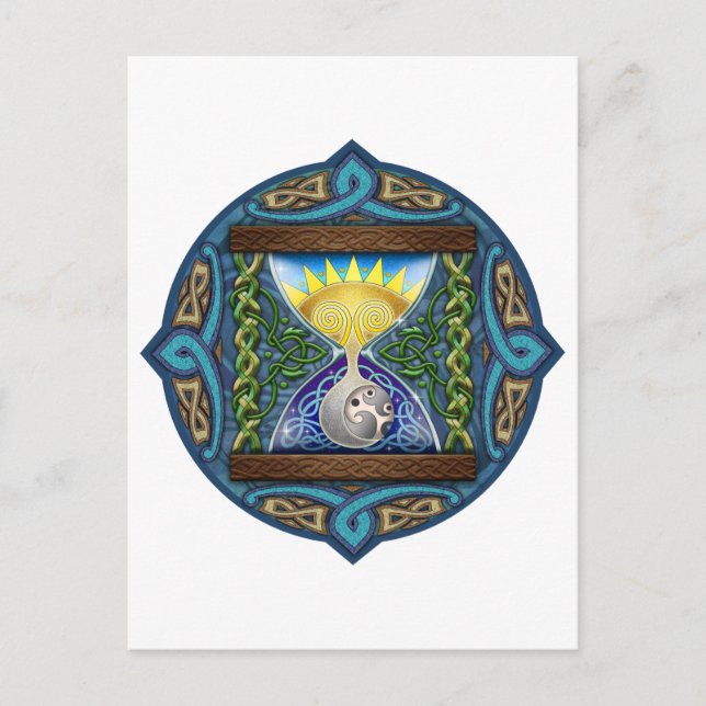 Keltischer Hourglass Postkarte (Vorderseite)