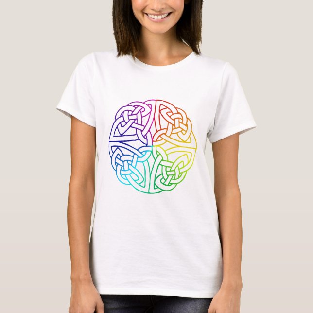 Keltischer/irischer homosexueller und Lesben-Stolz T-Shirt (Vorderseite)