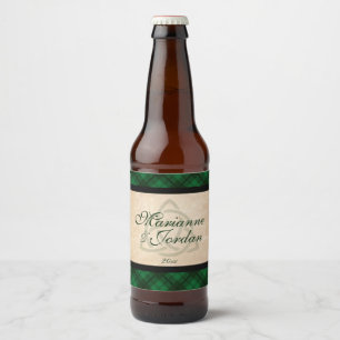Keltischer Karo Bierflaschenetikett