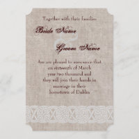 keltischer Knoten auf rustikale Burlap irry tradit